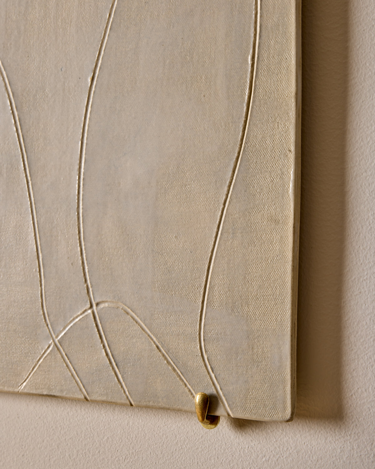 Ceramic Wall Art ~ Figure Line in Blue