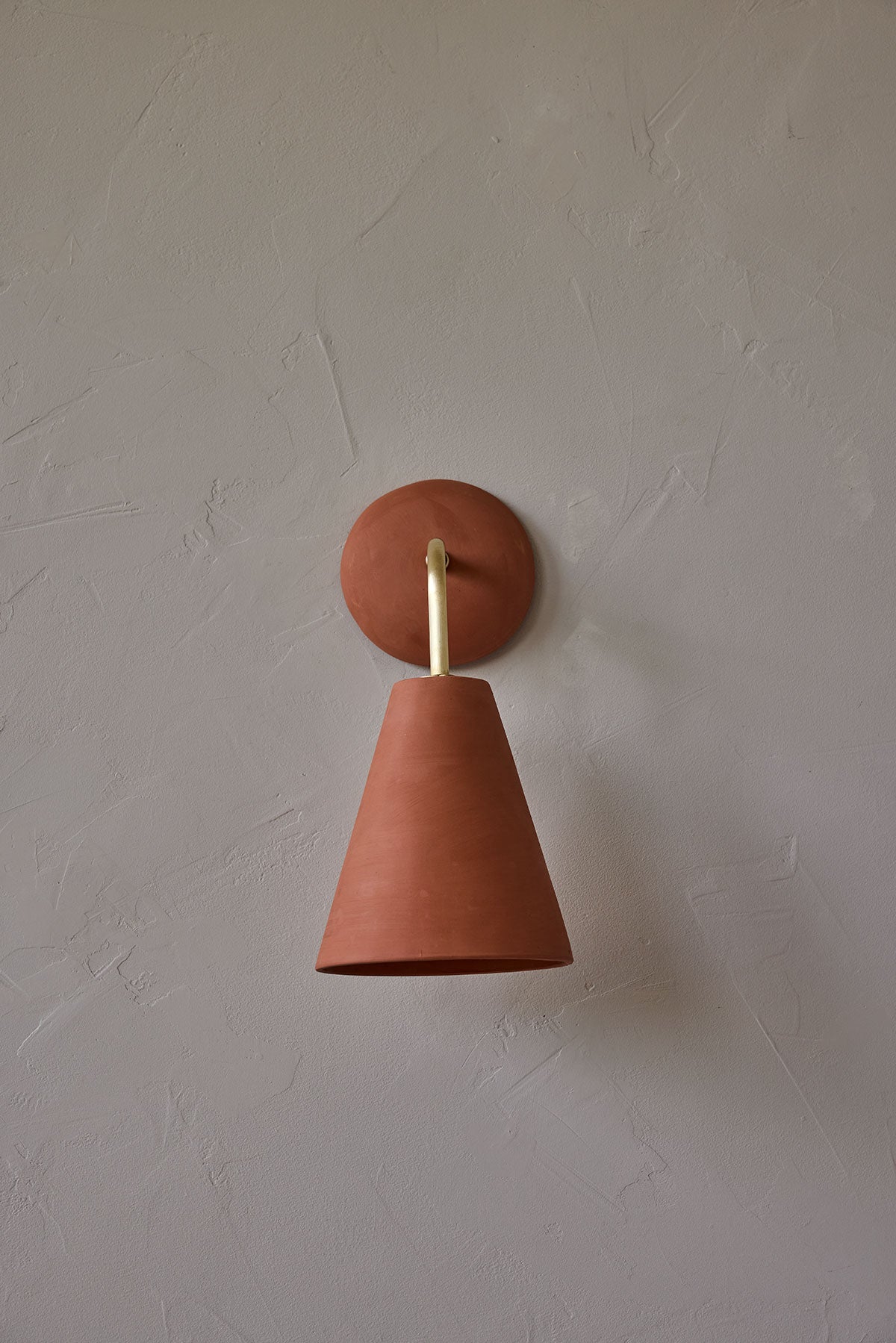 Simple Sconce in Terracotta