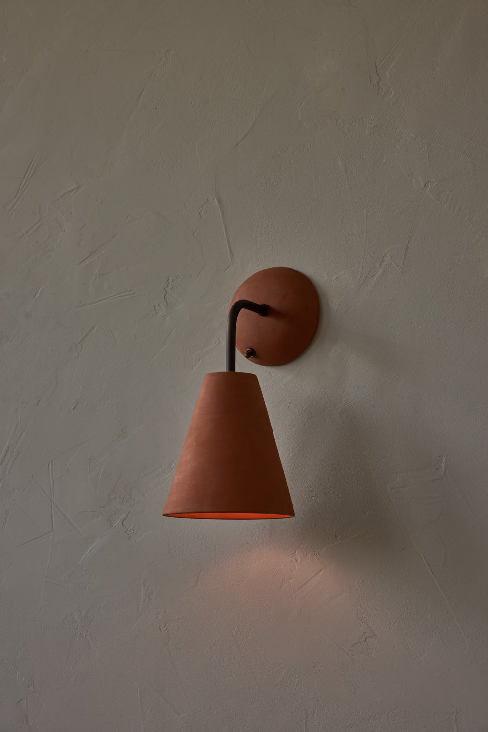 Simple Sconce in Terracotta