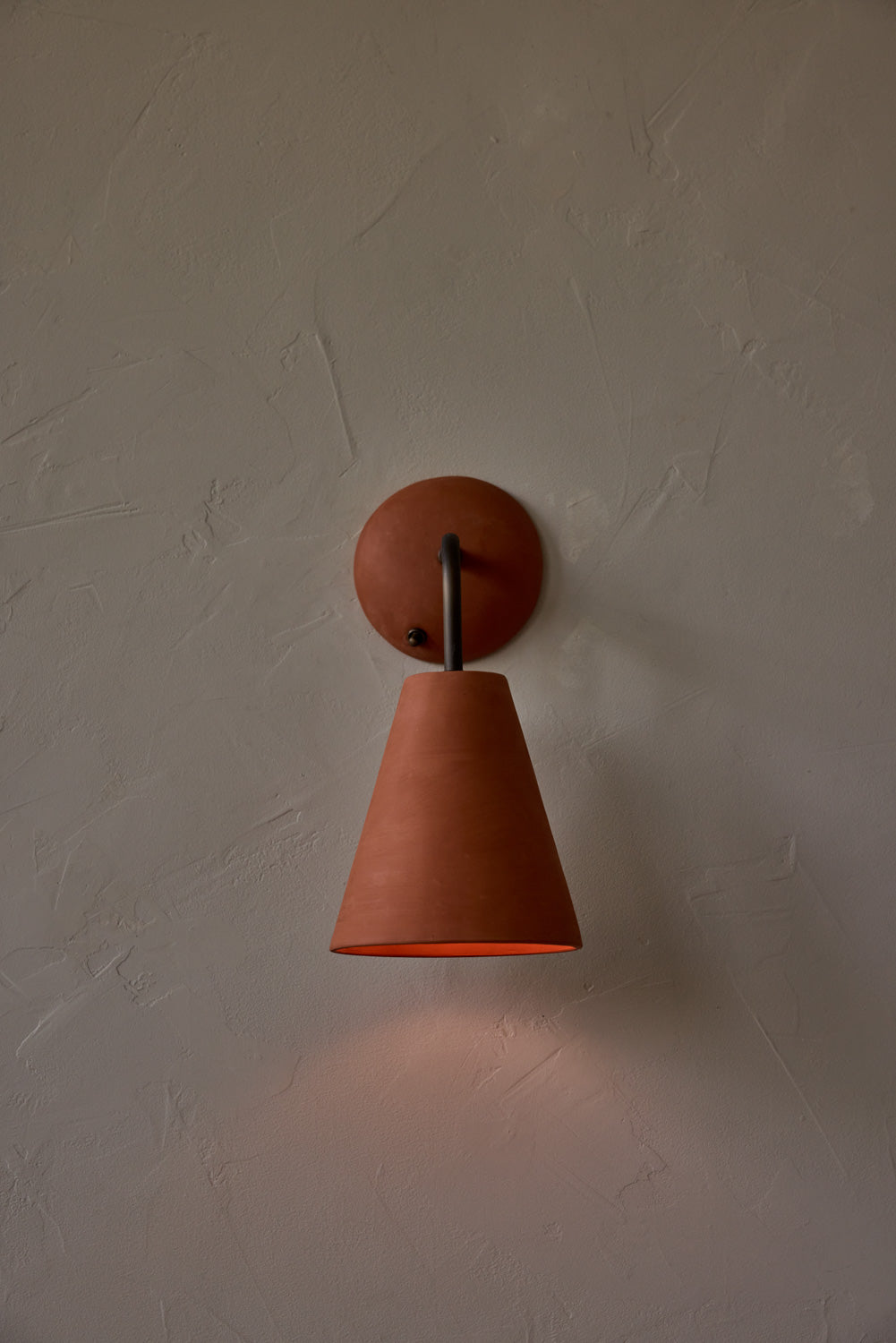 Simple Sconce in Terracotta