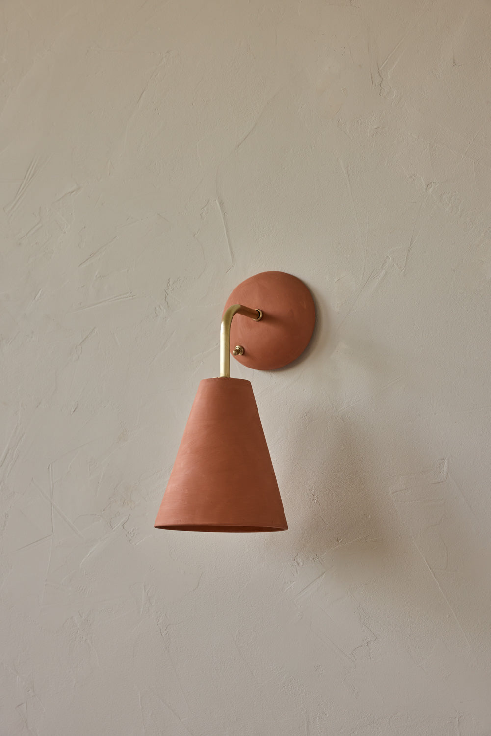 Simple Sconce in Terracotta