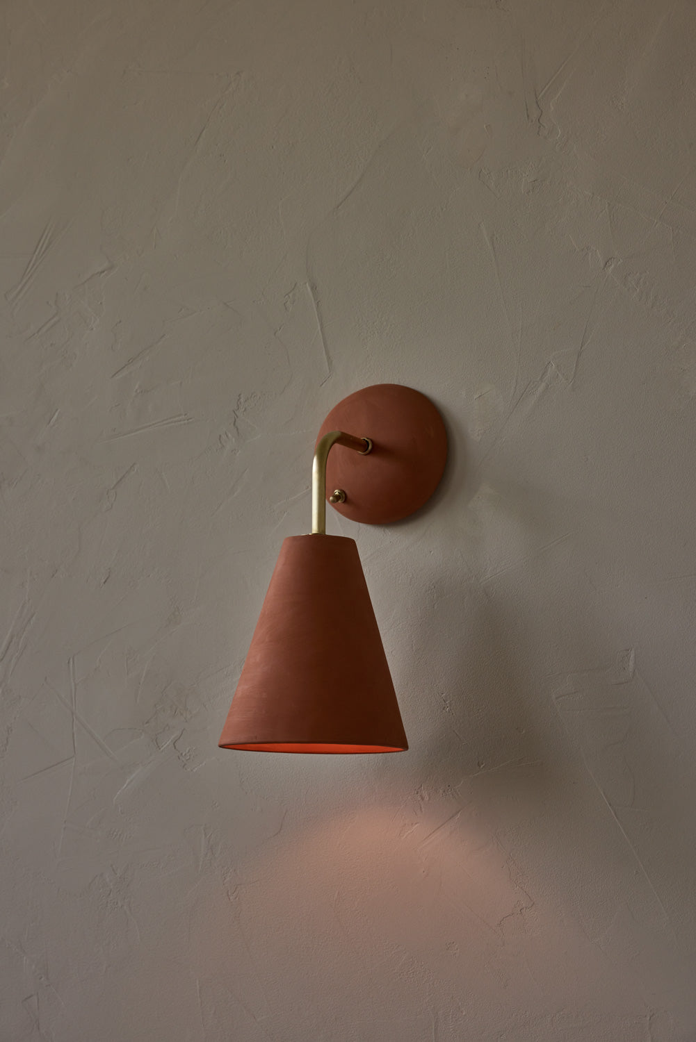 Simple Sconce in Terracotta