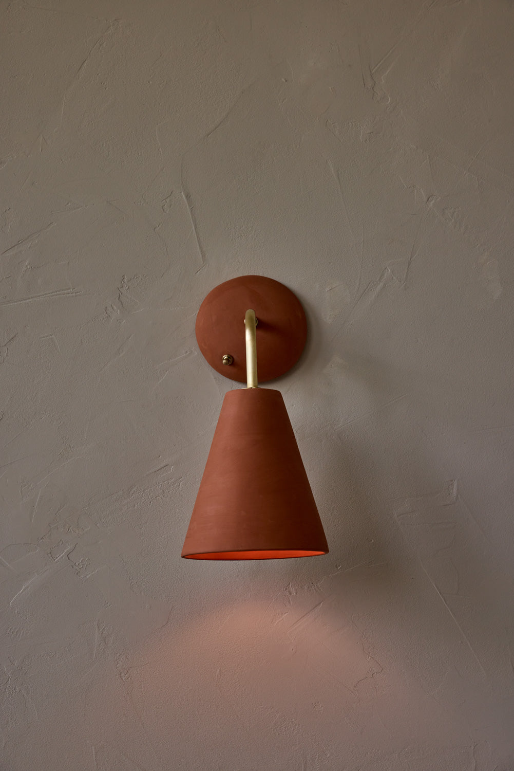 Simple Sconce in Terracotta