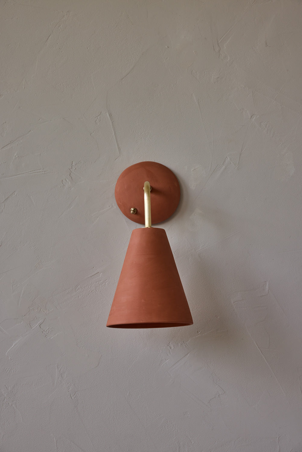Simple Sconce in Terracotta