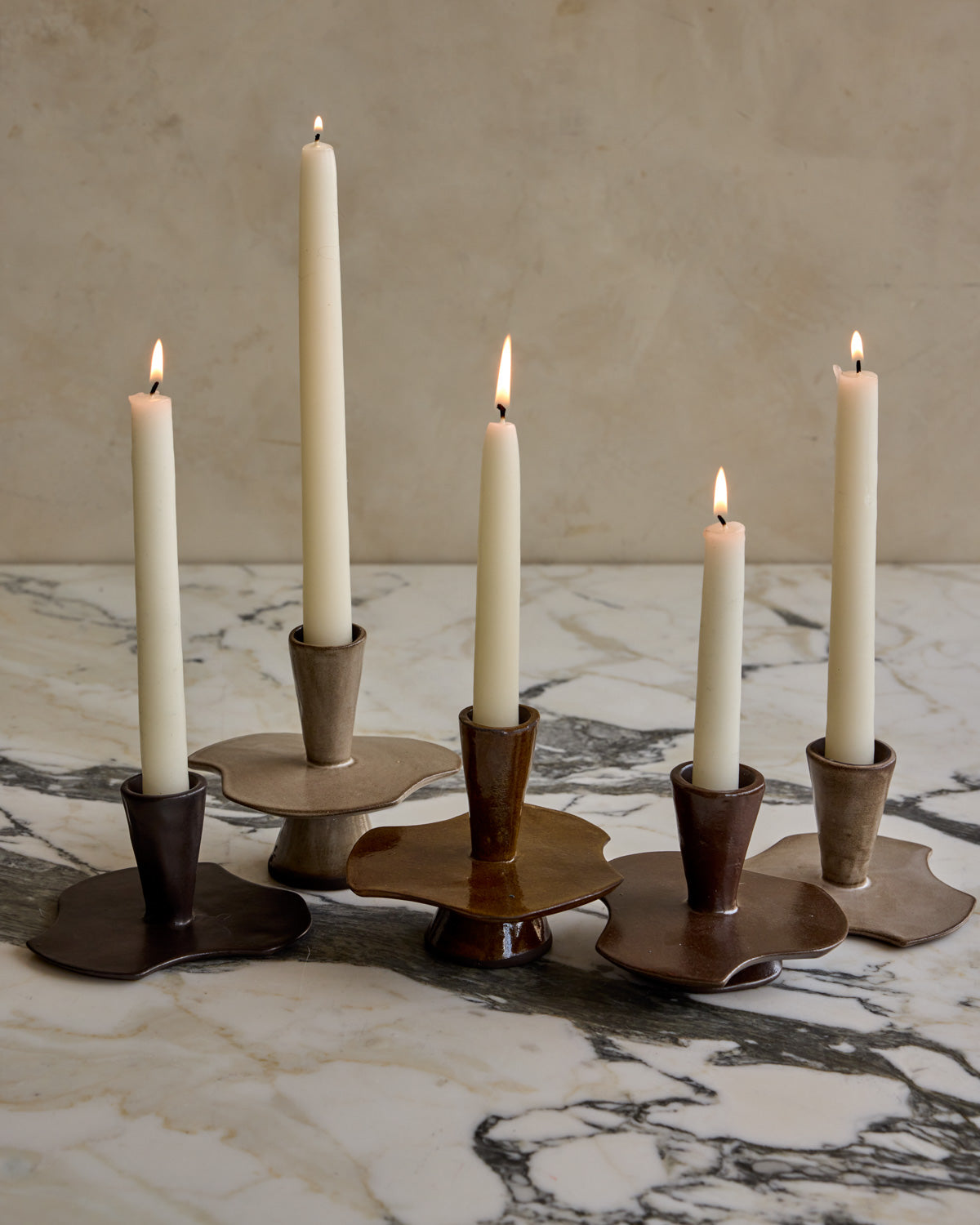 Nesting Ceramic Candle Holders
