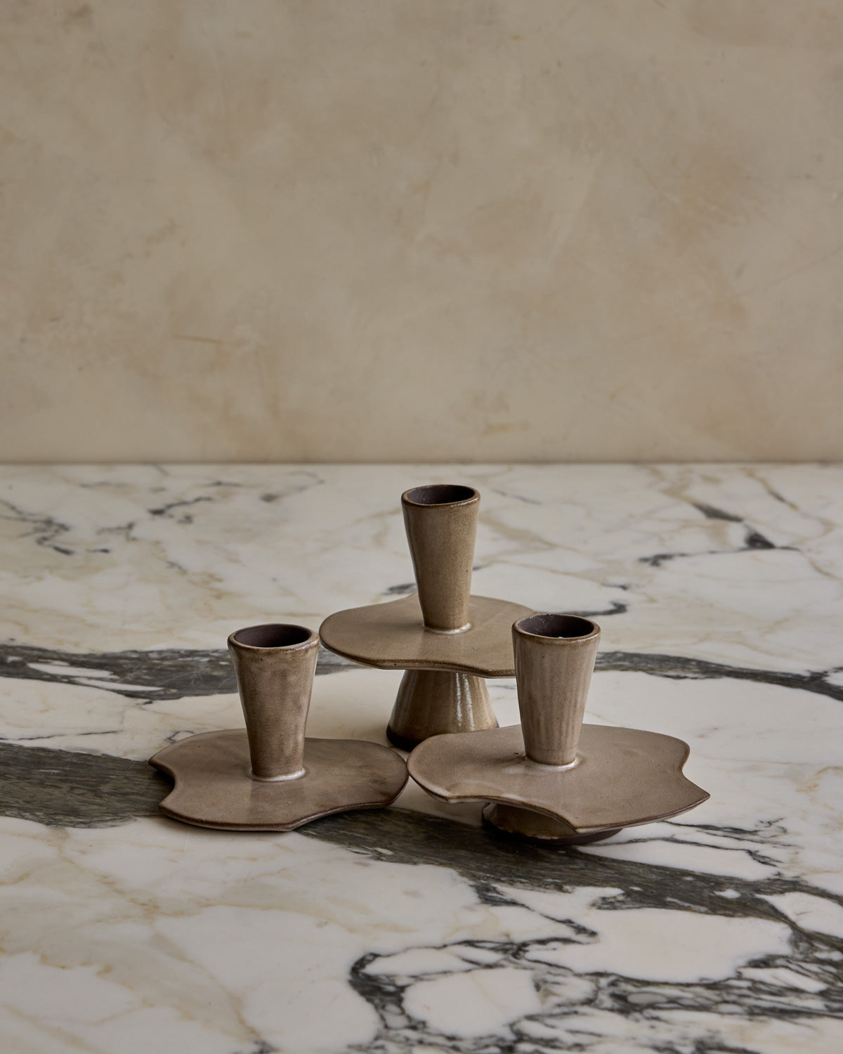 Nesting Ceramic Candle Holders