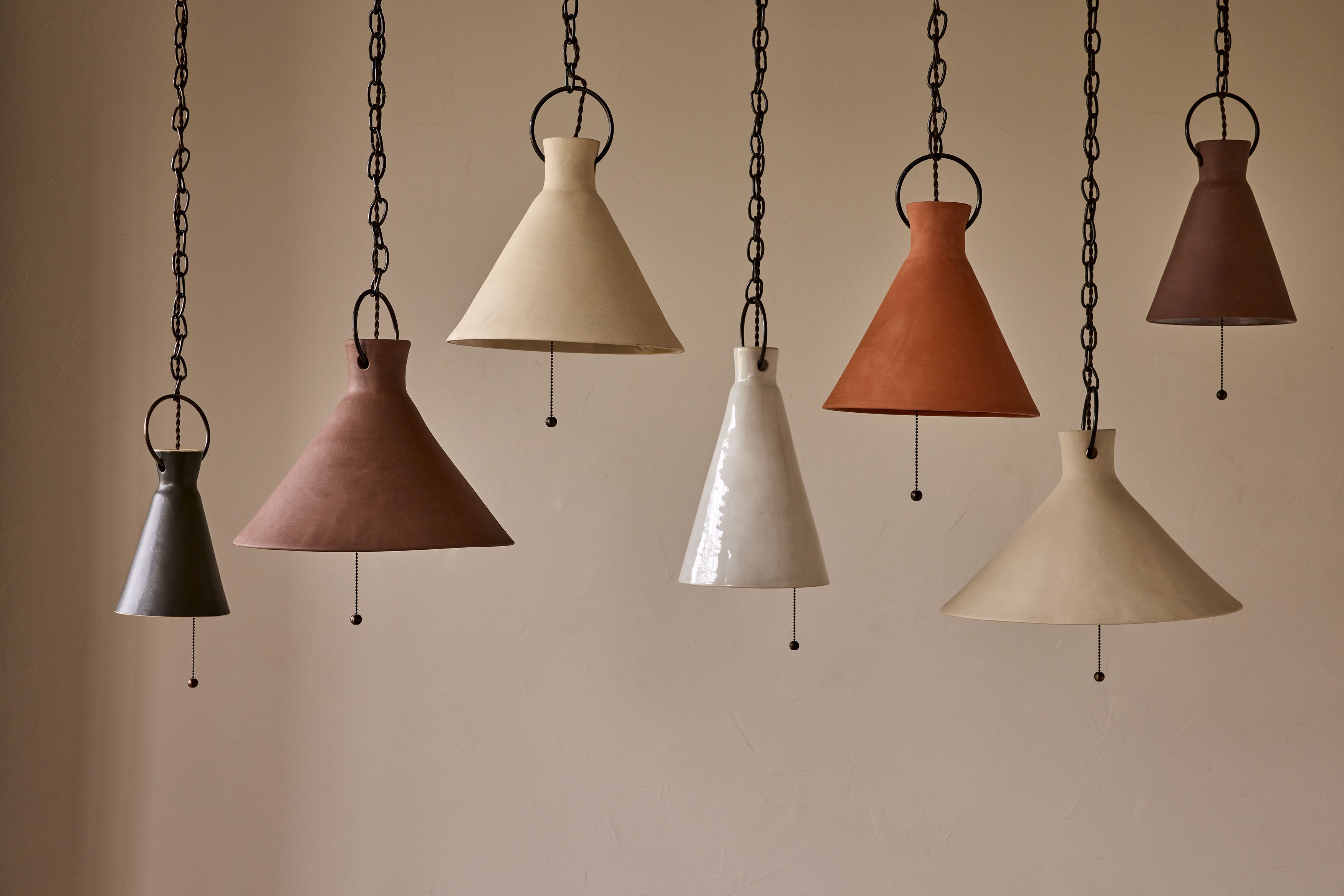 Upcycled Vintage Farm Funnel Pendant Light Funnel