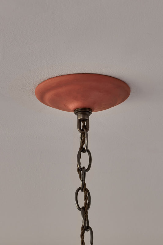 Single Ceramic Terracotta Canopy with No Stem