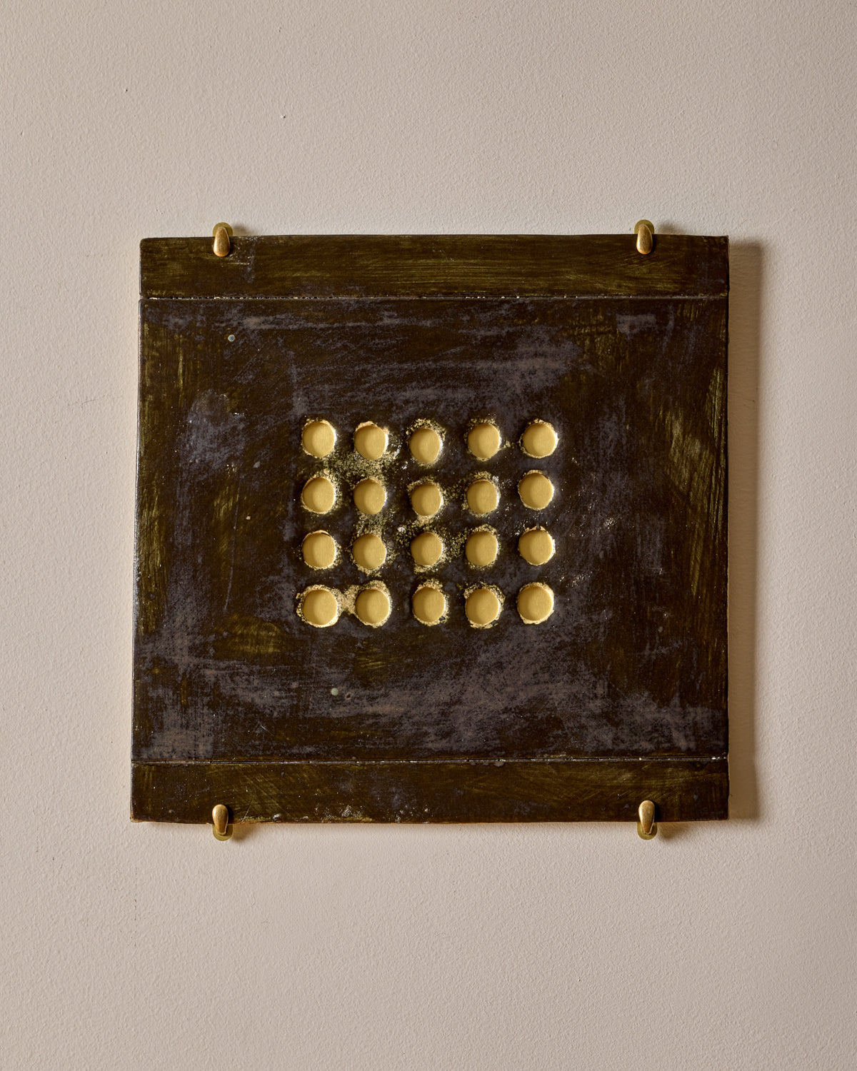 Ceramic Wall Art ~ Abstract Grid Twenty