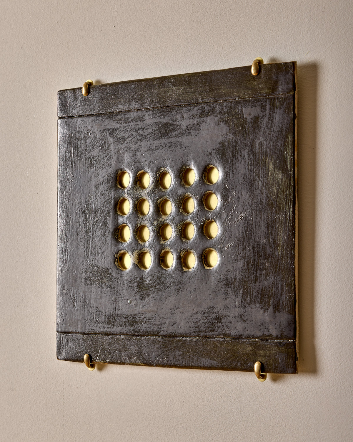 Ceramic Wall Art ~ Abstract Grid Twenty