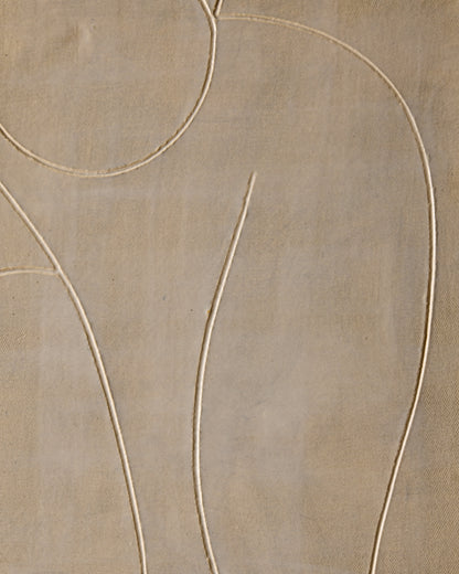 Ceramic Wall Art ~ Figure Line in Blue