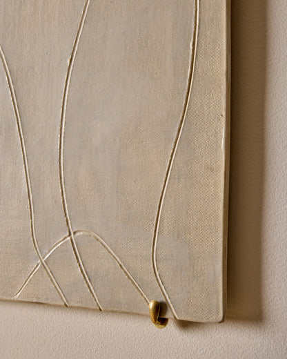 Ceramic Wall Art ~ Figure Line in Blue