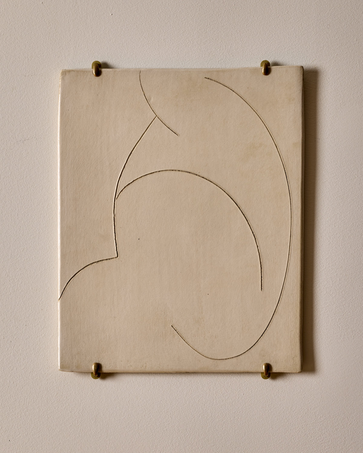 Ceramic Wall Art ~ Abstract Figure Drawing