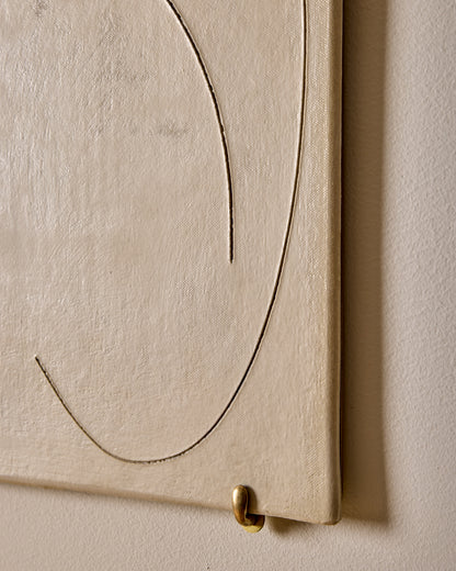 Ceramic Wall Art ~ Abstract Figure Drawing