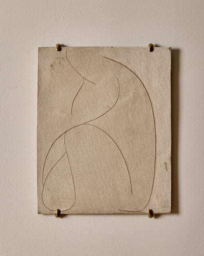 Ceramic Wall Art ~  Seated Pose