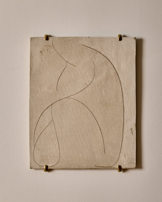 Ceramic Wall Art ~  Seated Pose