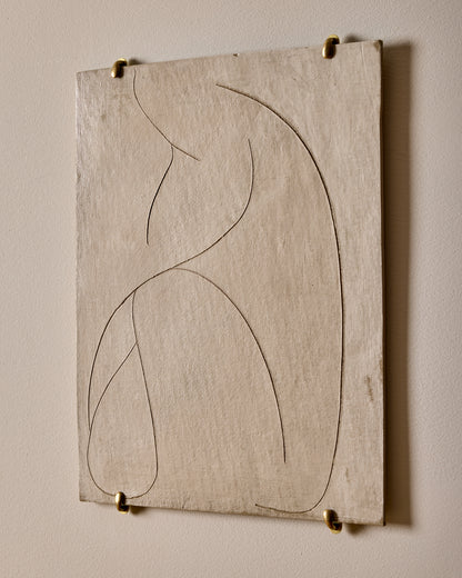 Ceramic Wall Art ~  Seated Pose