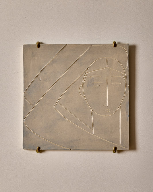 Ceramic wall Art ~ The Bather