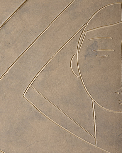 Ceramic wall Art ~ The Bather