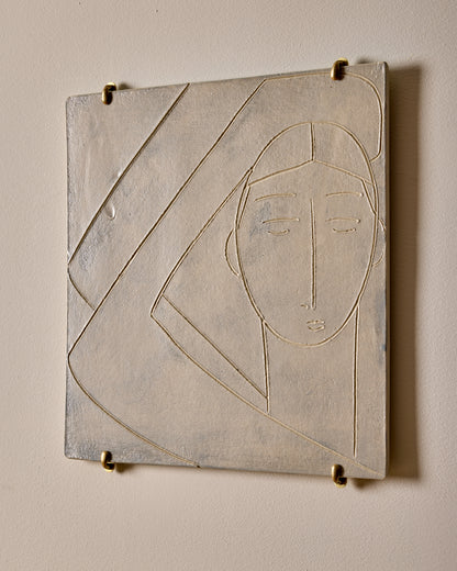 Ceramic wall Art ~ The Bather