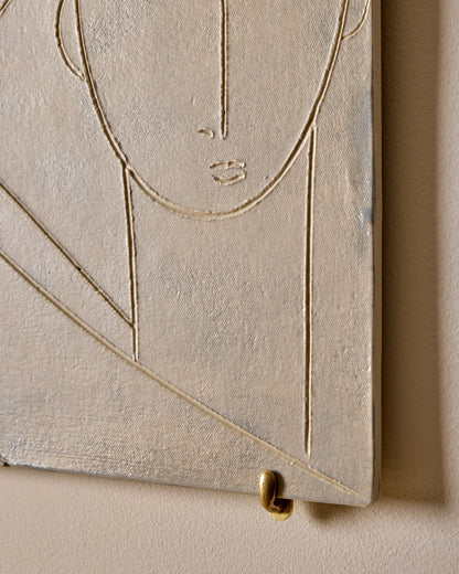 Ceramic wall Art ~ The Bather