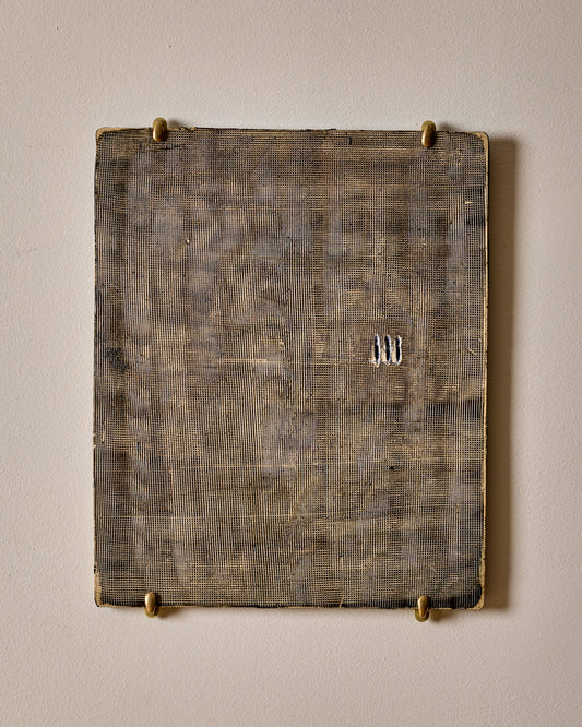 Ceramic Wall Art -Three Blue Lines