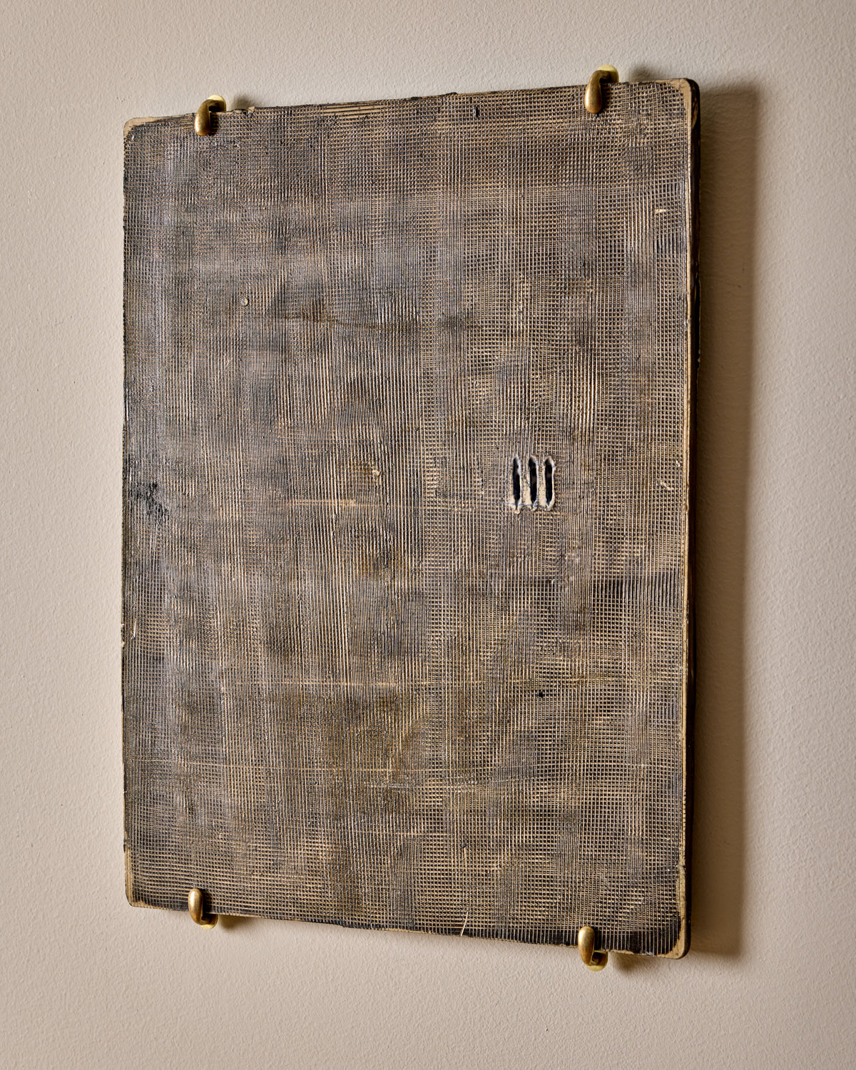 Ceramic Wall Art -Three Blue Lines