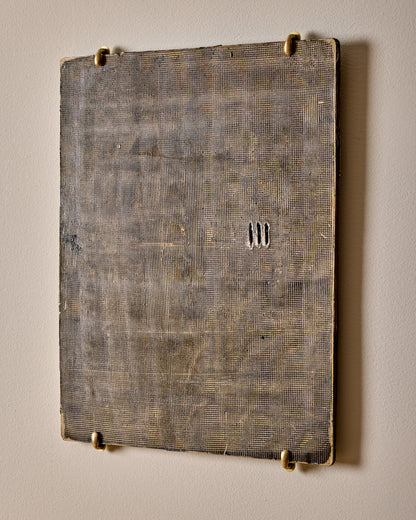 Ceramic Wall Art -Three Blue Lines