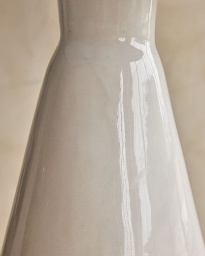 Tall Cone Table Lamp - Salt