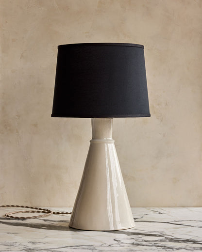 Tall Cone Table Lamp - Salt Ring