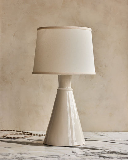 Tall Cone Table Lamp - Salt Ring