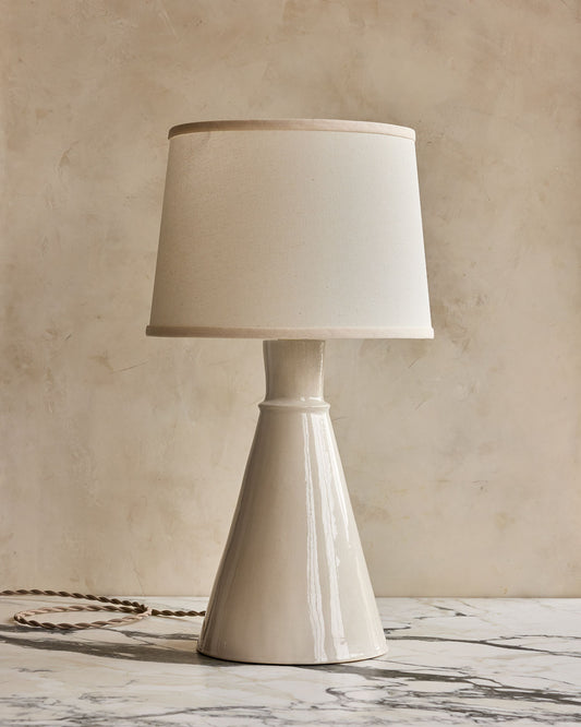 Tall Cone Table Lamp - Salt Ring
