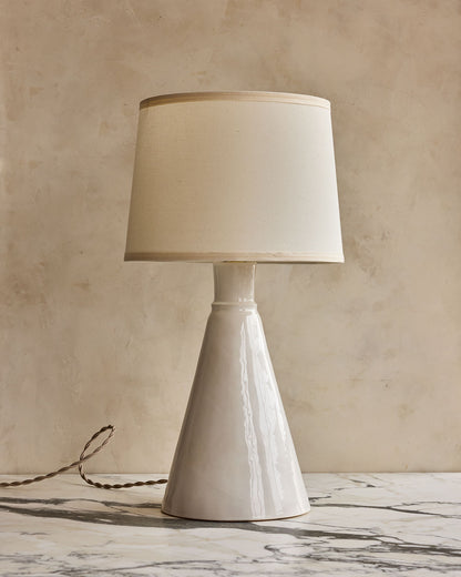 Tall Cone Table Lamp - Salt Ring