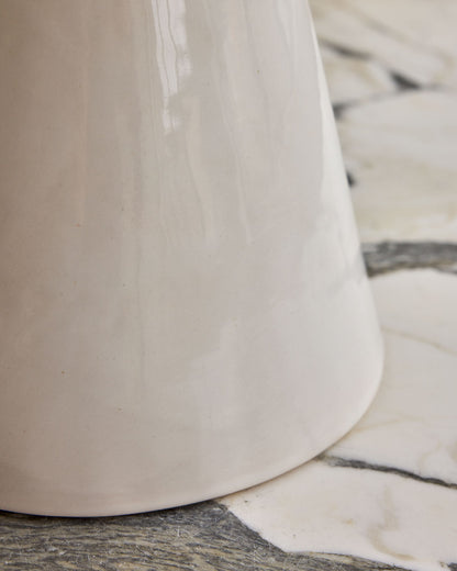 Tall Cone Table Lamp - Salt
