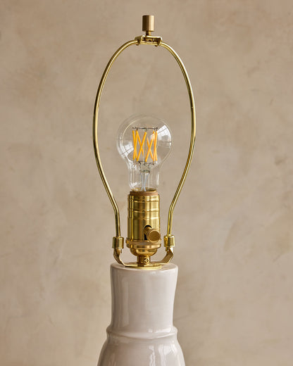 Tall Cone Table Lamp - Salt