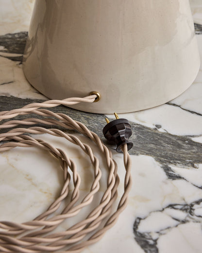Tall Cone Table Lamp - Salt