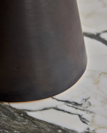 Tall Cone Table Lamp - Pepper