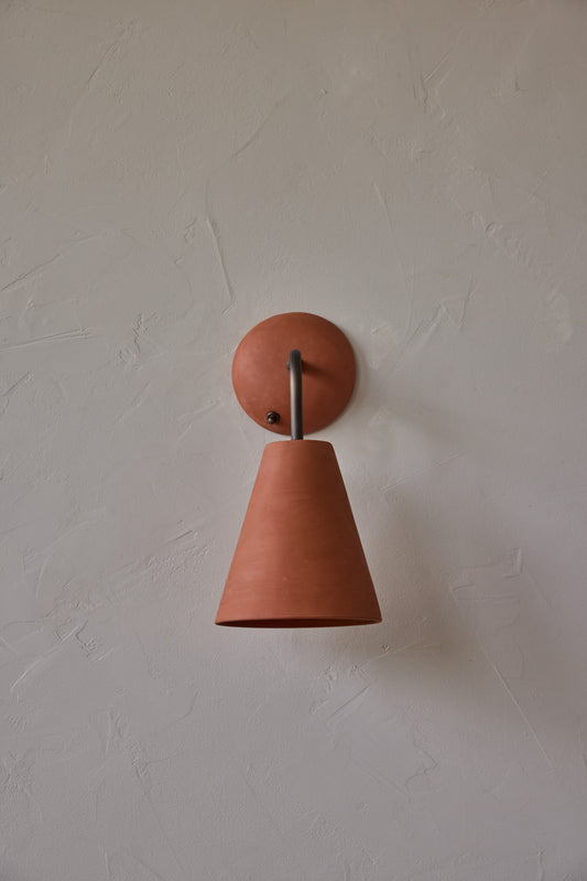 Simple Sconce in Terracotta