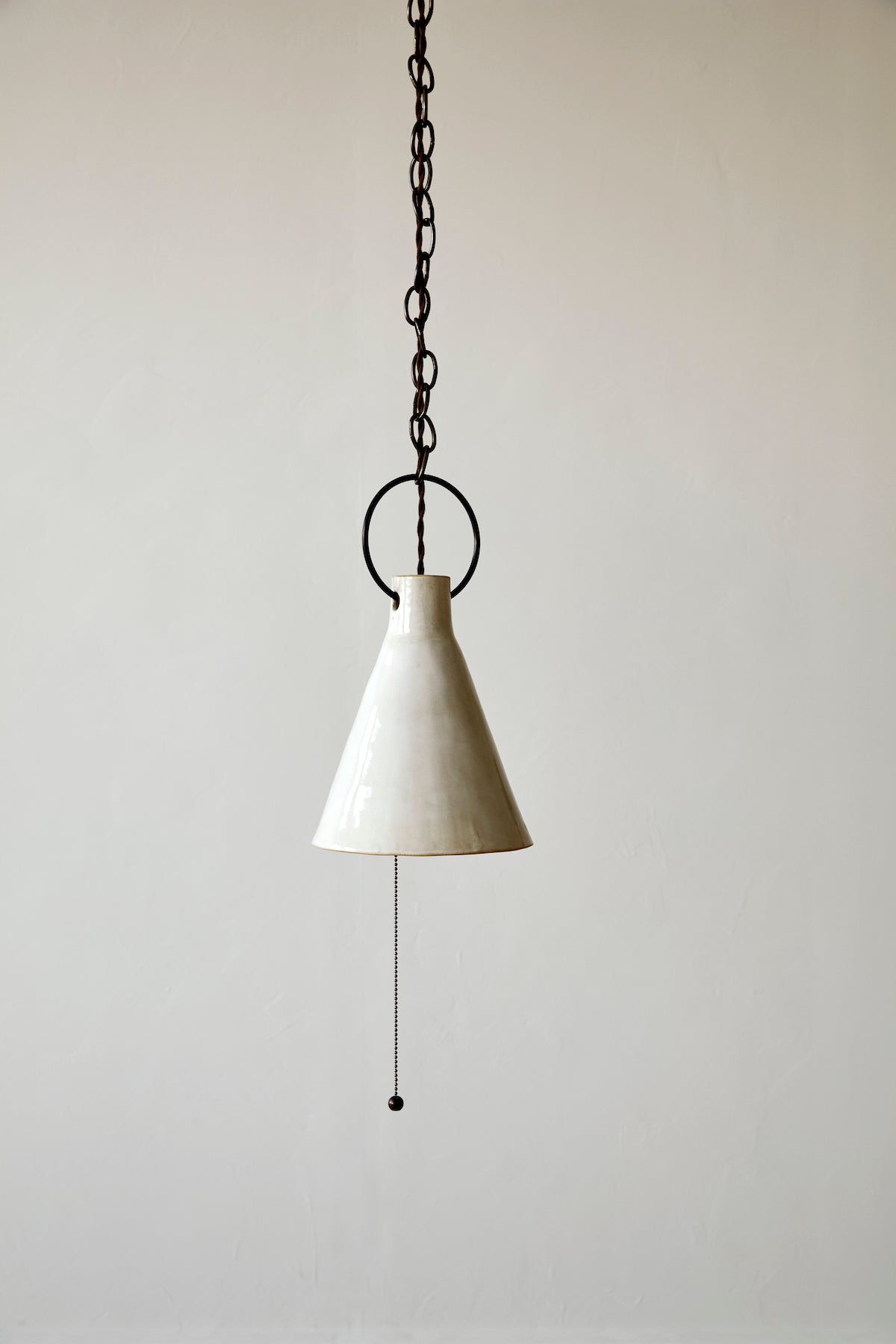 Medium Ceramic Funnel Light - Pendant - Natalie Page - Npage studio