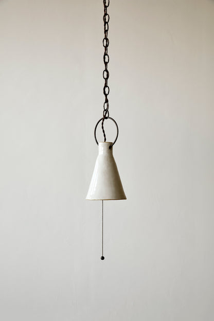 Small Ceramic Funnel Light - Pendant - Natalie Page - Npage Studio 